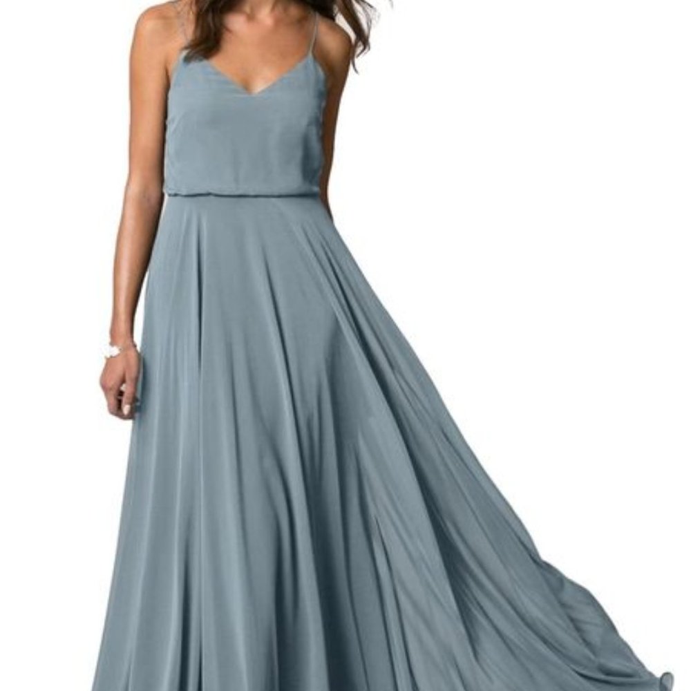 Jenny Yoo Inesse in Mayan Blue